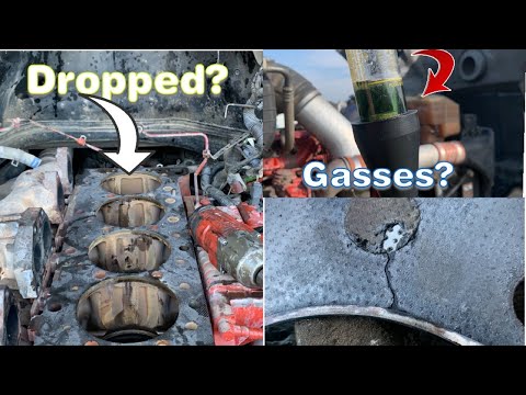 Blown Head gasket - Dropped Liner - Pressure in Coolant - Cummins ISX