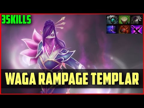 Wagamama Rampage Templar Assassin 35kills DOTA 2 gameplay