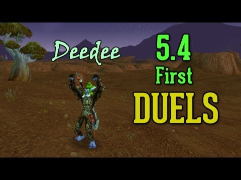 Warrior 5.4 Duel Commentary PvP! vs Destro Lock, Feral, Frost Mage and WW Monk! :D - Deedee