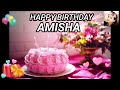Happy Birthday Song AMISHA AMISHA Happy Birthday Song HappyBirthdaySongsWithAngel HappyBirthday