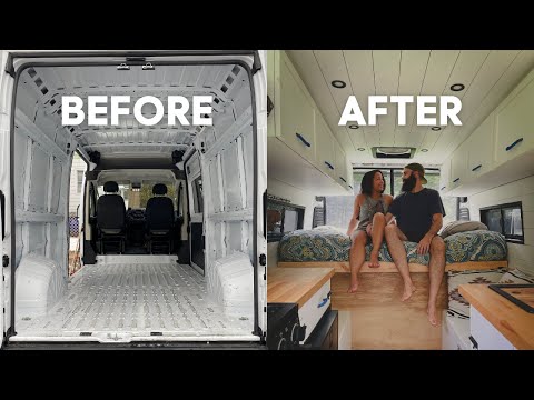 HOW WE BUILT OUR VAN WITH NO EXPERIENCE IN 6 MONTHS | Full Van Build Start to Finish
