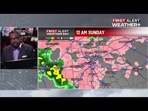 TIMING: When the winter weather will start, and stop in north Georgia
