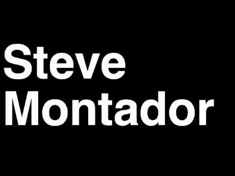 How to Pronounce Steve Montador Chicago Blackhawks NHL Hockey Player Runforthecube