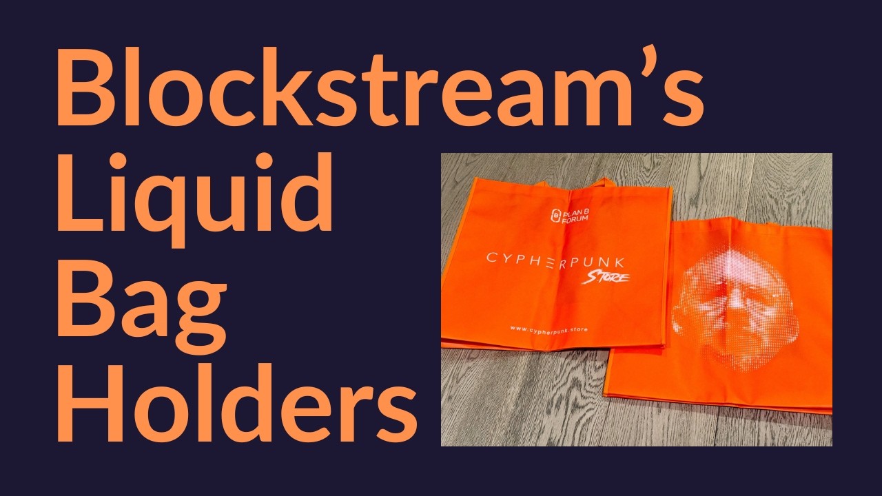 Blockstream's Liquid Bag Holders