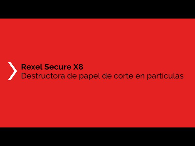 Rexel Secure X8 Aktenvernichter Kreuzschreddern 70 dB Schwarz video