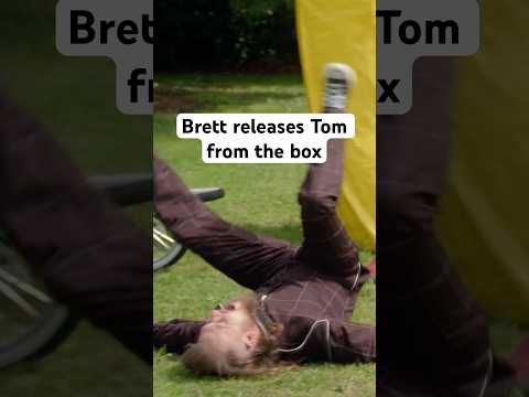 Brett releases Tom from the box