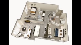 Dwell 2nd Street luxury Apartments - 2BR (Tungsten)