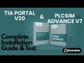 How To Install SIEMENS TIA Portal V20 PLC SIM Advance V7 With Download Links