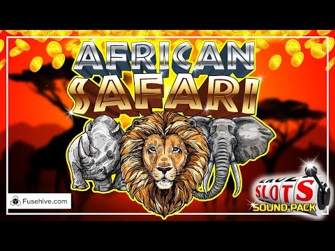 African Safari Casino Slot Game Music & Sound Effects Library - Wild Animals Savannah Slots SFX Pack