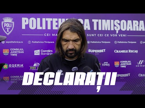 STATEMENTS | Dan Alexa after the match with Progresul Pecica