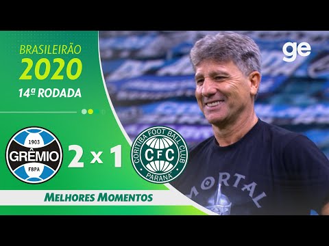 Gols e lances de Grêmio x Coritiba