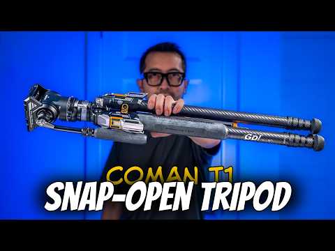 This Tripod Opens in Seconds! // Coman T1 Snap-Open Tripod