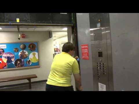 HUGE & FAST! Tejas Traction Freight Elevator at Communications Building B, UT Austin, TX.