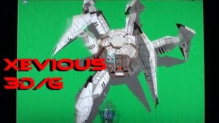 Xevious 3D/G playing (badly) on the PS1