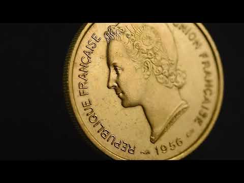 Münze, Togo, 25 Francs, 1956, Paris, UNZ, Bronze-Aluminium, Lecompte:26