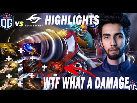 OG-SUMAIL [Gyrocopter] 90K Damage | OG vs Team Secret | Dota 2 Highlights Asia