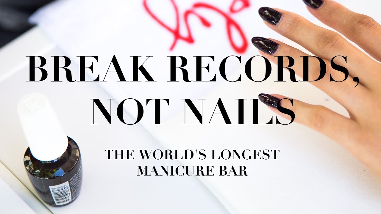 Video:Break Records, Not Nails | #OPIWorldRecord