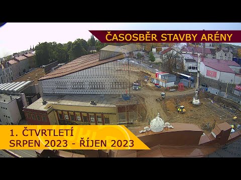 ČASOSBĚR - Stavba arény (1. čtvrtletí)