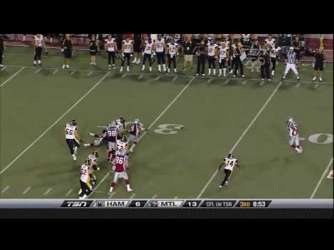 CFL Hamilton 14, Montreal 37 - July 22, 2010