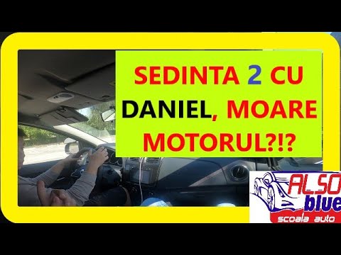 DANIEL la sedinta practica nr 2 cu explicatii de ce si cand "moare" motorul si #schimbarea vitezelor