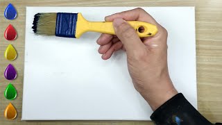 Şimdiye Kadar Resmettiğim En Sakin ve En Güzel Gece / Yeni Başlayanlar İçin Akrilik Resim