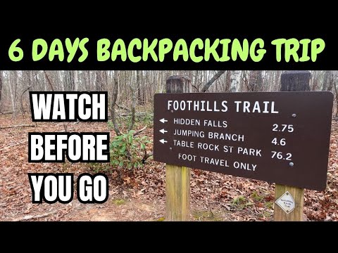 Thru hiking the foothills trail (6 days) 2024 recap video