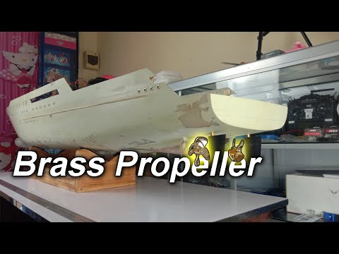 Part 2 Build RC Octopus Yacht - Install Rudder Shaft Motor