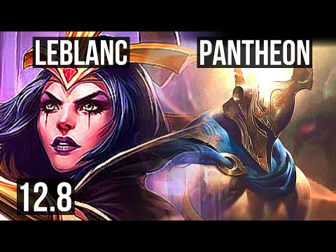 LEBLANC vs PANTHEON (MID) | 4/1/6, 1.6M mastery, 300+ games | EUW Grandmaster | 12.8