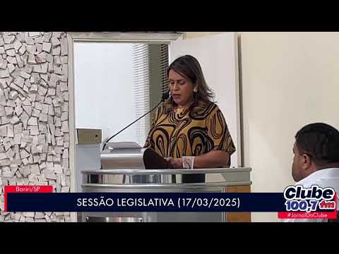 ACOMPANHE A SESSÃO CAMARÁRIA DESTA SEGUNDA-FEIRA (17/03/2025)
