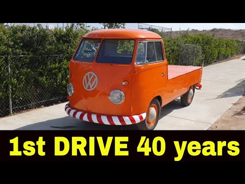 FIRST DRIVE in 40 years after Rusted out Restoration VW SINGLE CAB cherry picker Problems ?