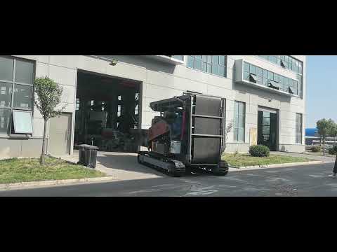 Track-mounted mobile crusher