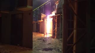 Eges indüksiyon furnace curuf süzme..