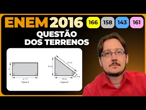 ENEM 2016 || Área de Figuras Planas || Um senhor, pai de dois filhos, deseja comprar dois terrenos,