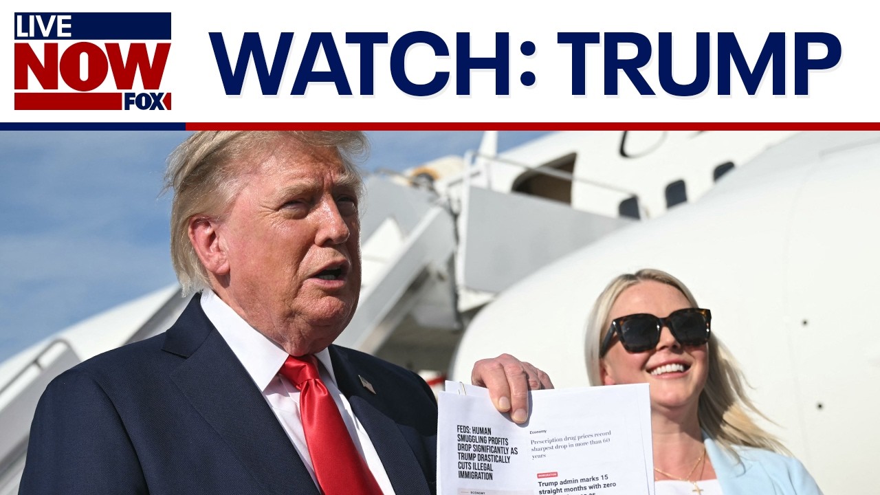 WATCH: Trump talks midterms, national debt, data centers & Karoline Leavitt