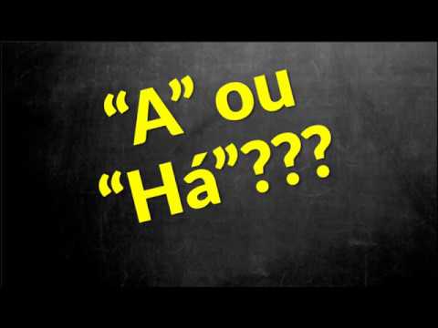 📌 "A" or "há"??? [Prof. Alda]