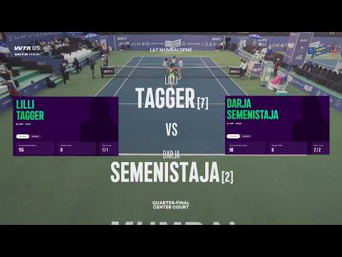 (7) Lilli Tagger (AUT) vs  (2) Darja Semenistaja (LAT)  -  Game, Set, Match