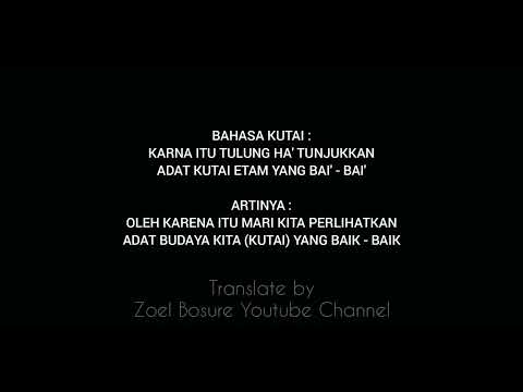 LAGU ADAT KUTAI | TRANSLATE #adatkutai #kutai