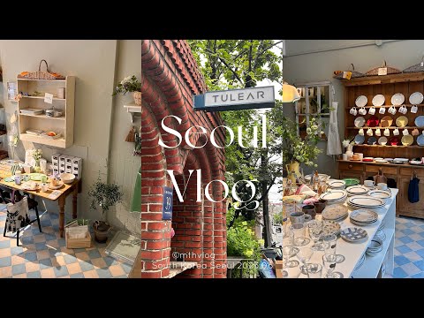 [Seul vlog] Viagem de 1 noite e 2 dias para Seul, Coreia do Sul 🇰🇷 | Loja de produtos diversos atualmente popular 🥣 | Itaewon Noksapyeong Apgujeong Rodeo Loja de departamentos Hyundai Seul | BTS FESTA 💜 Jeju Air
