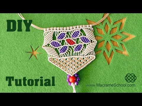 Snaky Macramé Necklace Tutorial