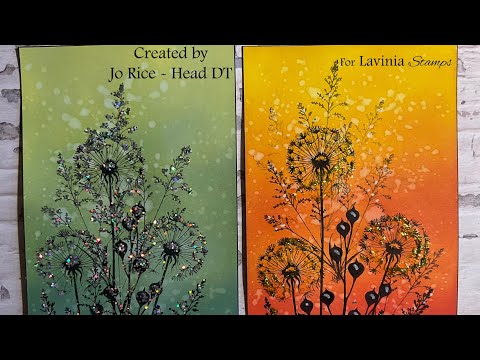 Technique Tuesday with Some Sparkle by Jo Rice #laviniastamps
