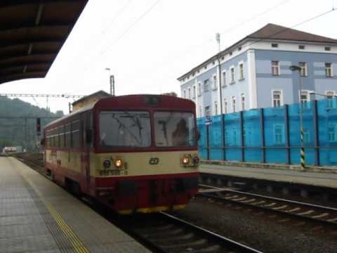 Příjezd vlaku Os 16509 - Ústí nad Labem hlavní nádraží