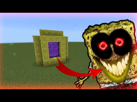 How to make a Portal to the Cursed SpongeBob Dimension in Minecraft PE