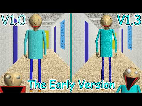Baldi's Basics The Early Version – V1.0 & V1.3 [Comparison]