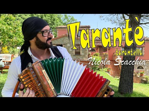 Tarantè (tarantella) NICOLA SCACCHIA campione del mondo di organetto.