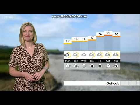 [HD] Emily Wood the weather presenter on BBC Points West