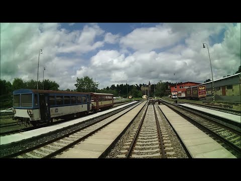 Zruč nad Sázavou → Čerčany, jízda motorovým vozem řady 810