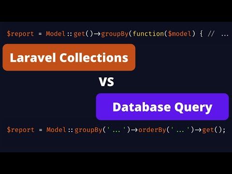 Laravel Group Data: in Collections or in Eloquent Query?