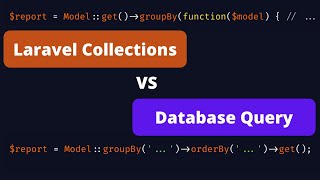 Laravel Group Data: in Collections or in Eloquent Query?