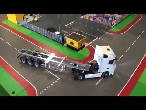 RC Trucks  First test-drive with the Lesu container chassis