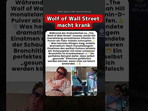 Wolf of Wall Street macht krank